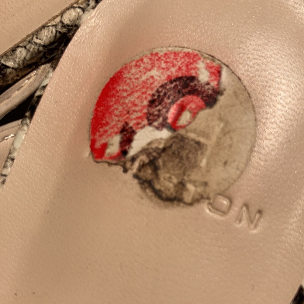 H by Halston vegan leather slide mule snake size 6 - Picture 10 of 12